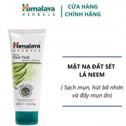[HB- Gift] Mặt nạ đất sét giảm mụn mờ thâm chiết xuất lá neem Himalaya Neem Face Pack 100ml